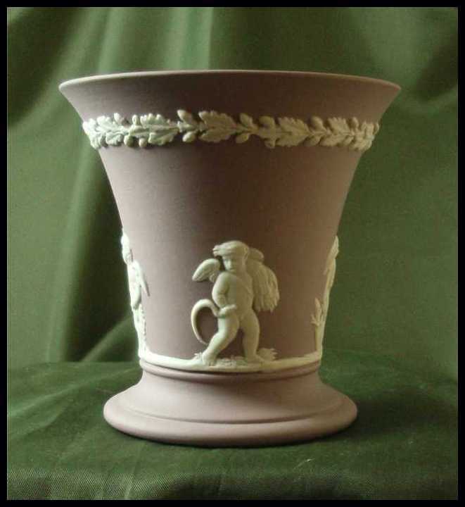 Wedgwood Lilac Jasper Ware Four Seasons Posy Pot Wedgwood Lilac Jasper Ware Four Seasons Posy Pot