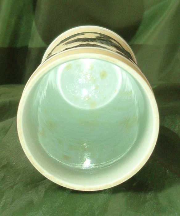 Wedgwood Jasper Ware Black on Buff Yellow Spill Vase Wedgwood Jasper Ware Black on Buff Yellow Spill Vase