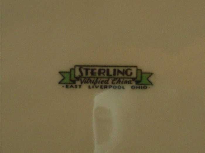 Sterling China Vesper Club Service Plate Sterling China Vesper Club Service Plate
