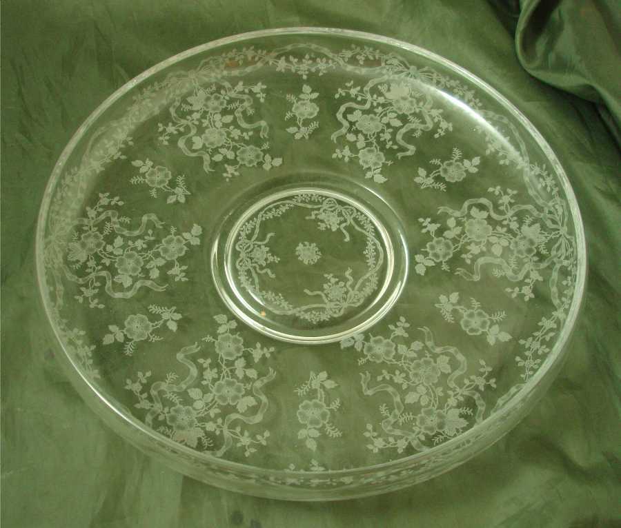 Fostoria Romance Shallow Lily Pond Bowl Fostoria Romance Shallow Lily Pond Bowl