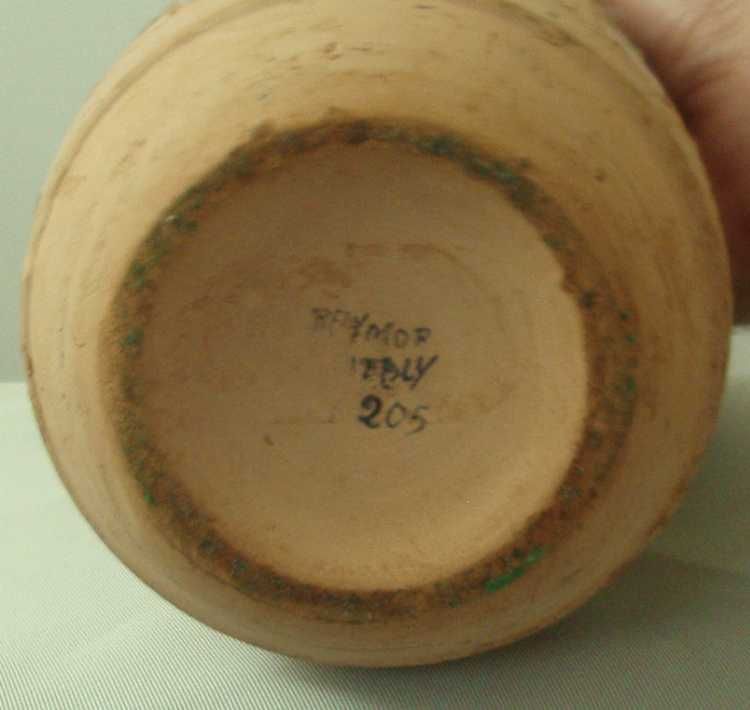 Vintage Raymor Terracotta Street Scene Vase Vintage Raymor Terracotta Street Scene Vase