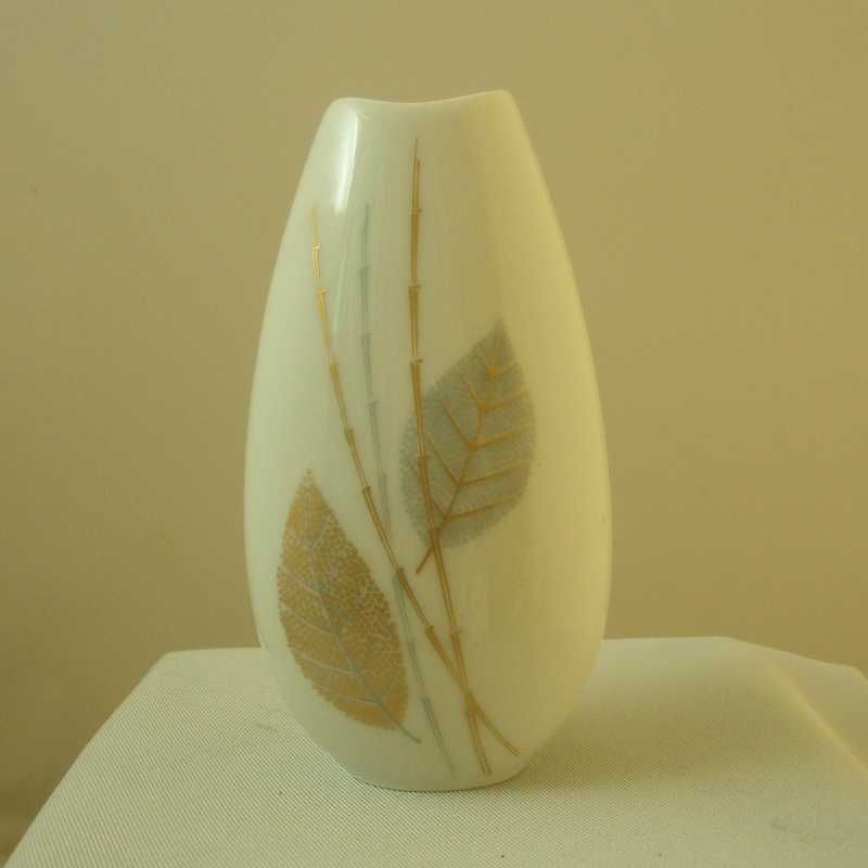 Thomas China Miniature Vase - Leaves & Bamboo Thomas China Miniature Vase - Leaves & Bamboo