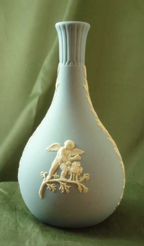 Wedgwood Light Blue Jasper Ware Bottle Vase Wedgwood Light Blue Jasper Ware Bottle Vase