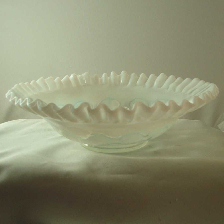 Fenton French Opalescent Dot Optic Bowl Fenton French Opalescent Dot Optic Bowl