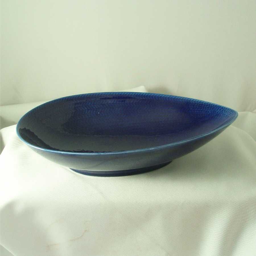 Rorstrand Blue Fire Oval Vegetable Bowl Rorstrand Blue Fire Oval Vegetable Bowl