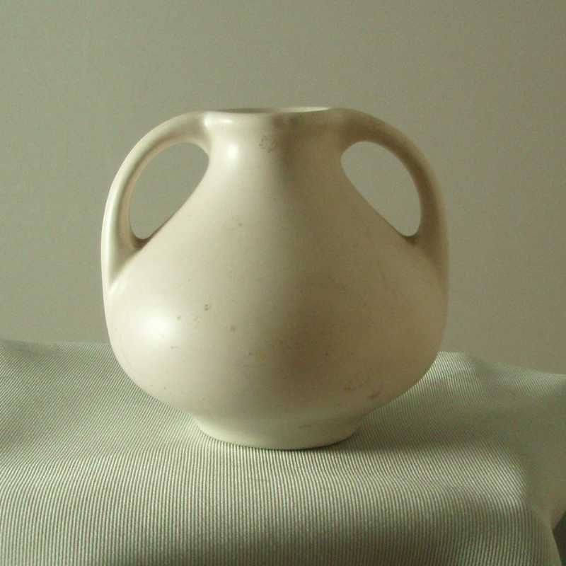 Stangl White Miniature Handled Vase Stangl White Miniature Handled Vase
