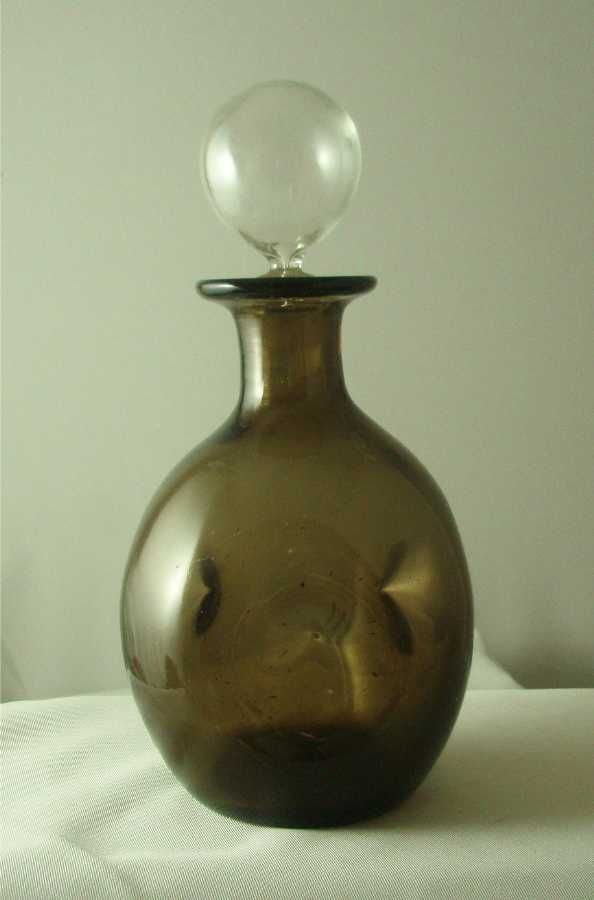 Rainbow Glass Brown Pinch Decanter Rainbow Glass Brown Pinch Decanter