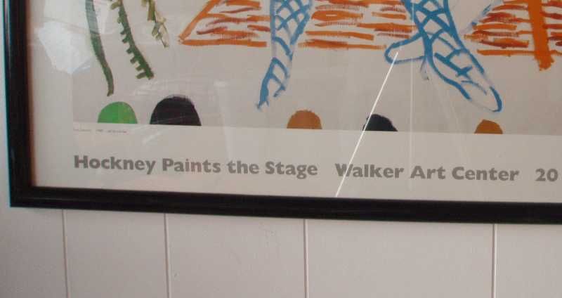 David Hockney "Hockney on Stage" Exhibition Poster David Hockney "Hockney on Stage" Exhibition Poster