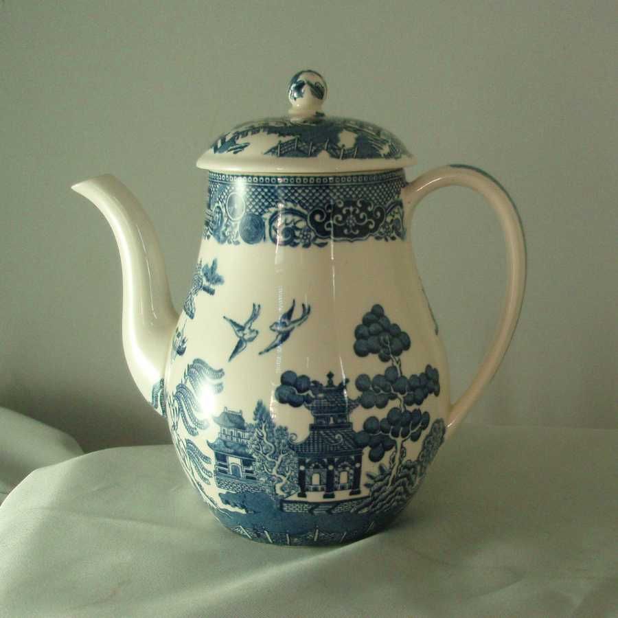 Wedgwood Blue Willow Coffee Pot Wedgwood Blue Willow Coffee Pot