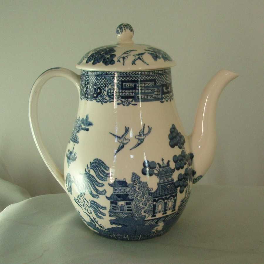 Wedgwood Blue Willow Coffee Pot Wedgwood Blue Willow Coffee Pot