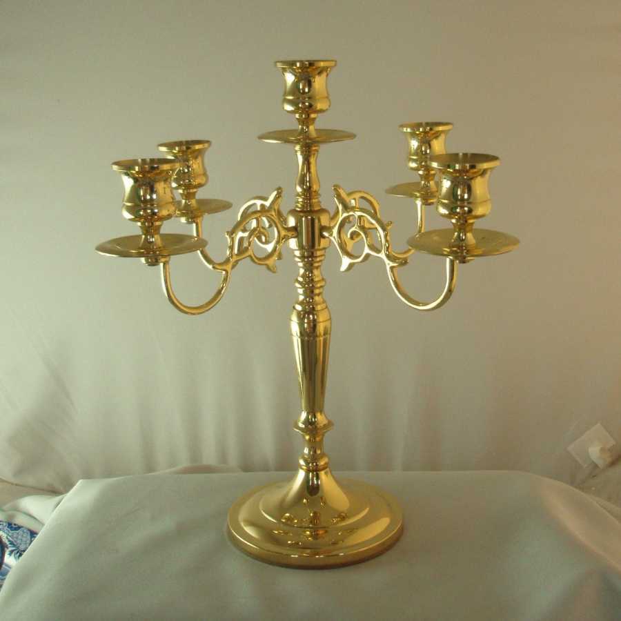 Baldwin Brass Five-Light Candelabra Baldwin Brass Five-Light Candelabra