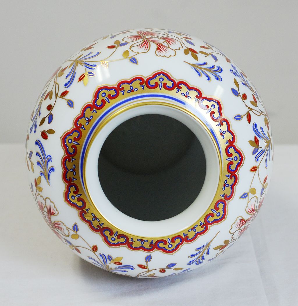 Italian Porcelain Urn-Form Vase by Ancap Italian Porcelain Urn-Form Vase by Ancap