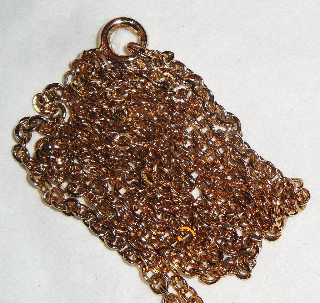 Avon 1973 "Autumn Glory Convertible Pendant" Necklace with 26" chain~ large gold leaf ~ faux pearl acorns Avon 1973 "Autumn Glory Convertible Pendant" Necklace with 26" chain~ large gold leaf ~ faux pearl acorns