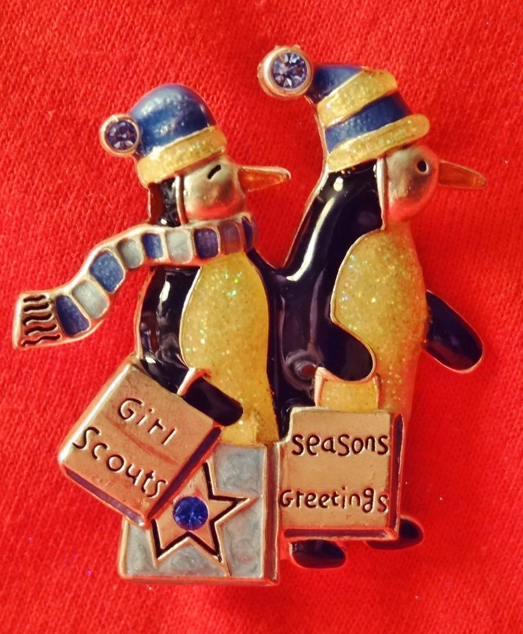 Vintage Antarctic Shoppers Pin Vintage Antarctic Shoppers Pin