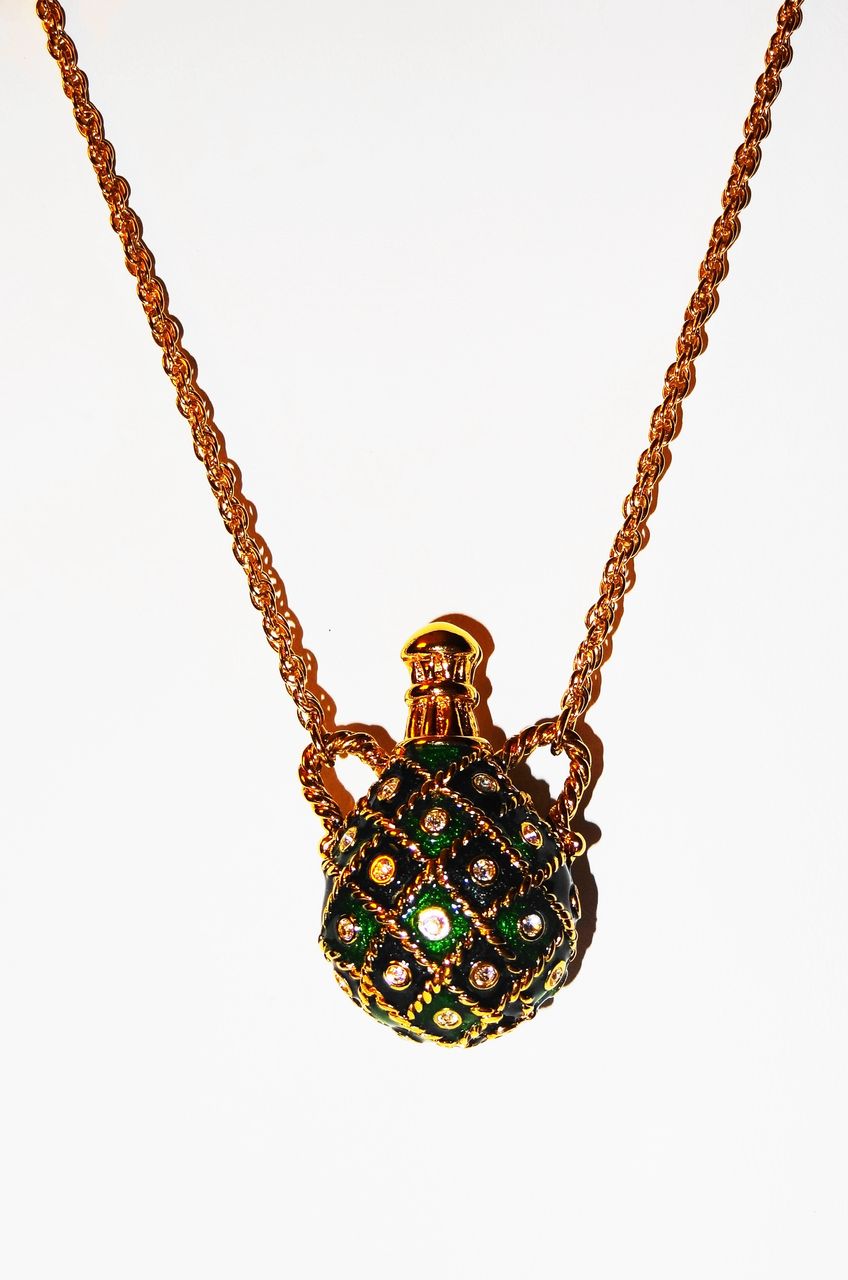 Vintage Avon Cloisonné "Bottled Dreams Pendant" Necklace Vintage Avon Cloisonné "Bottled Dreams Pendant" Necklace