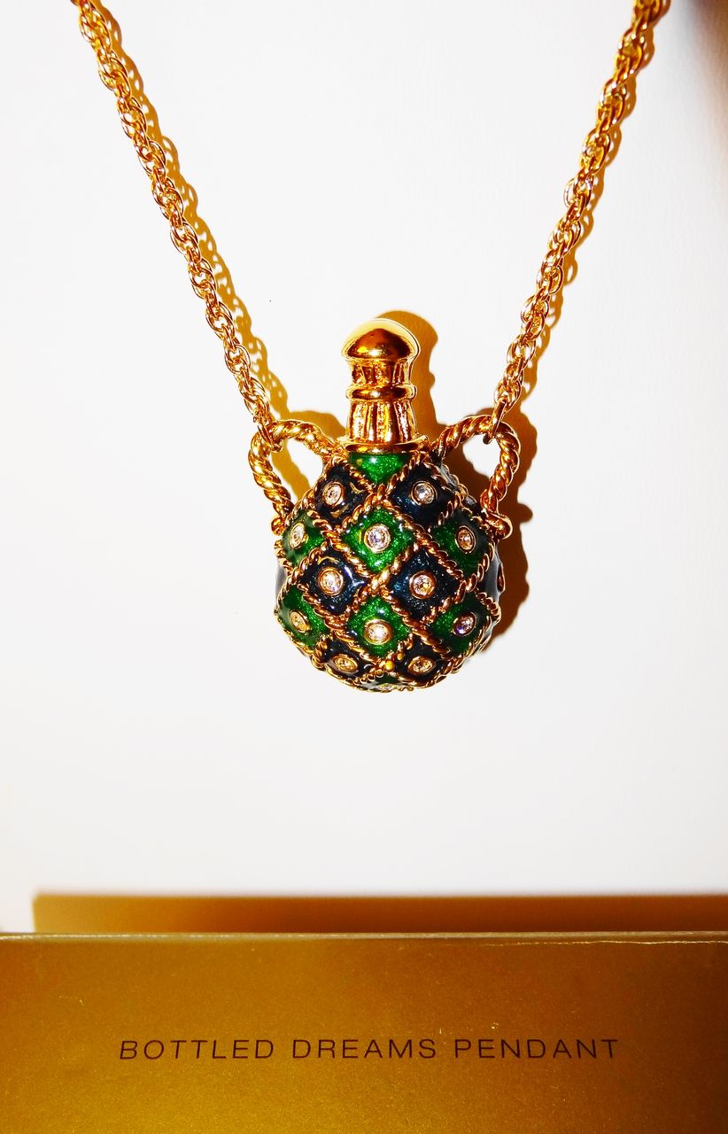 Vintage Avon Cloisonné "Bottled Dreams Pendant" Necklace Vintage Avon Cloisonné "Bottled Dreams Pendant" Necklace