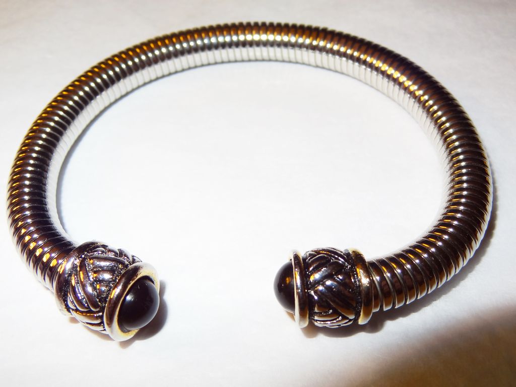 Silver-tone Coil Open Cuff Bracelet Silver-tone Coil Open Cuff Bracelet