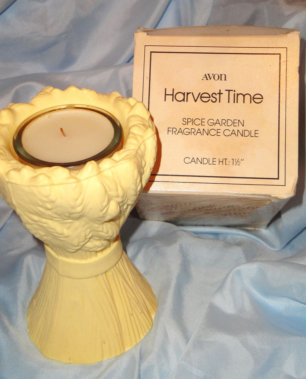 Vintage Signed Avon 1980 "Harvest Time Spice Garden Fragrance Candle" ~ Wheat Stalks ~ New ~ original box Vintage Signed Avon 1980 "Harvest Time Spice Garden Fragrance Candle" ~ Wheat Stalks ~ New ~ original box