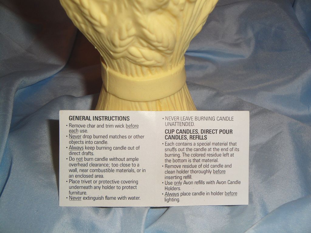 Vintage Signed Avon 1980 "Harvest Time Spice Garden Fragrance Candle" ~ Wheat Stalks ~ New ~ original box Vintage Signed Avon 1980 "Harvest Time Spice Garden Fragrance Candle" ~ Wheat Stalks ~ New ~ original box