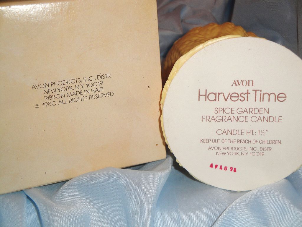 Vintage Signed Avon 1980 "Harvest Time Spice Garden Fragrance Candle" ~ Wheat Stalks ~ New ~ original box Vintage Signed Avon 1980 "Harvest Time Spice Garden Fragrance Candle" ~ Wheat Stalks ~ New ~ original box