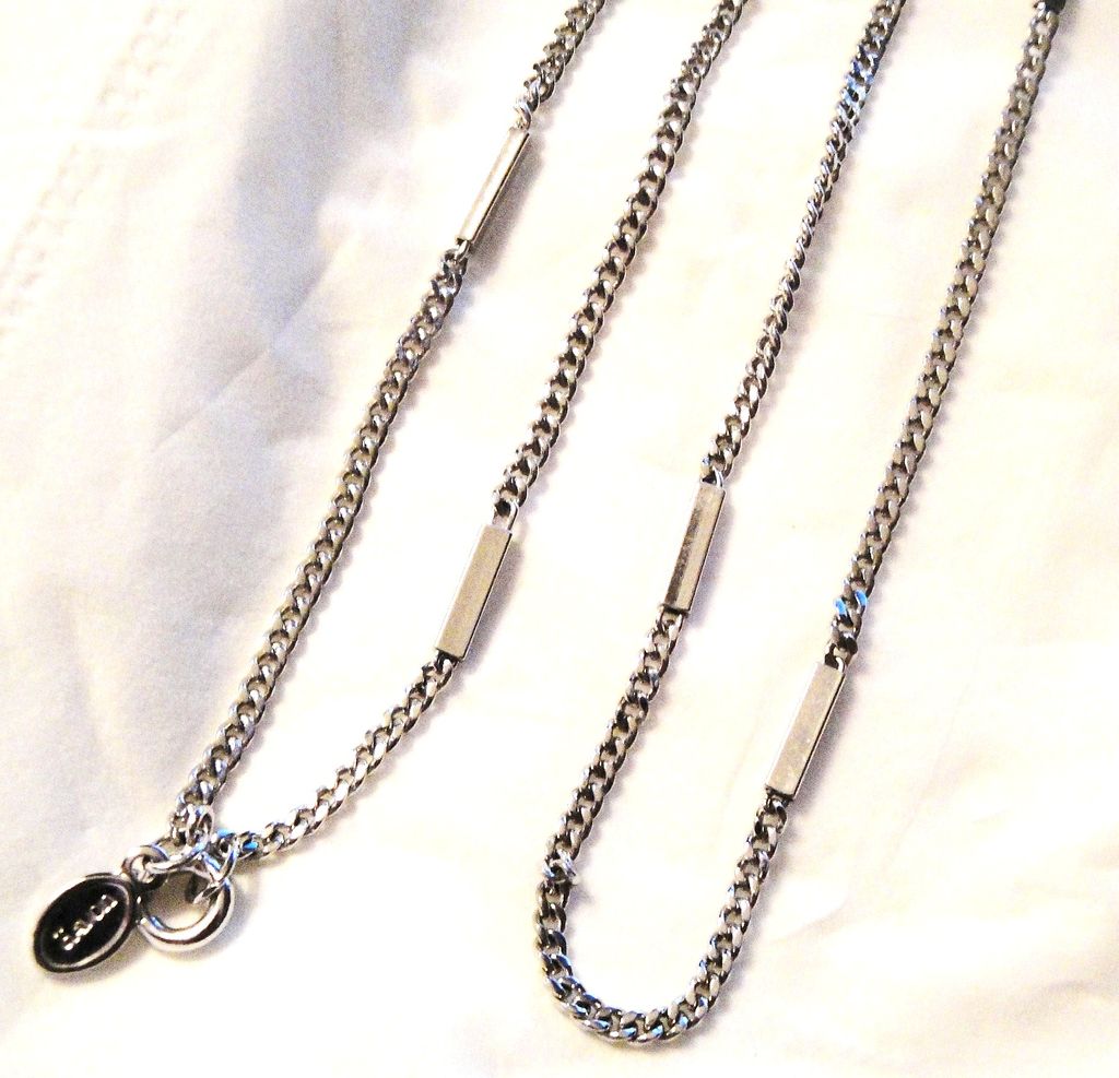 Vintage Signed Avon 32" Silver-tone "Delicate Strand Necklace" Vintage Signed Avon 32" Silver-tone "Delicate Strand Necklace"