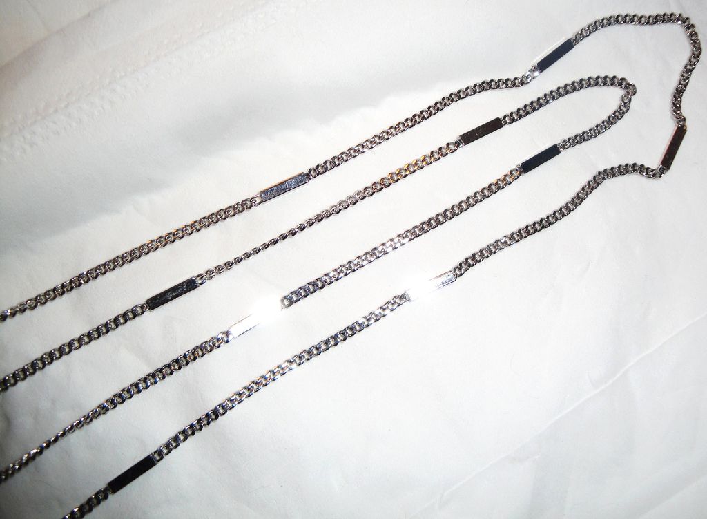 Vintage Signed Avon 32" Silver-tone "Delicate Strand Necklace" Vintage Signed Avon 32" Silver-tone "Delicate Strand Necklace"