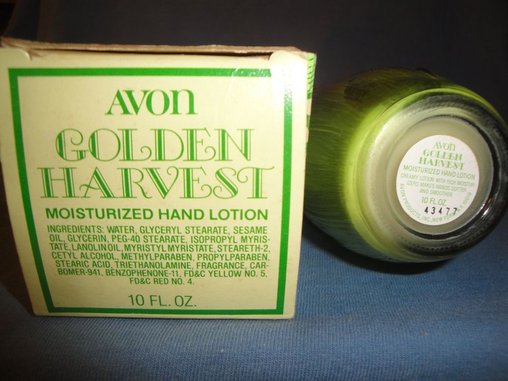 Avon 1977-1980 "Golden Harvest" Lotion, clear glass ear of corn decanter Avon 1977-1980 "Golden Harvest" Lotion, clear glass ear of corn decanter