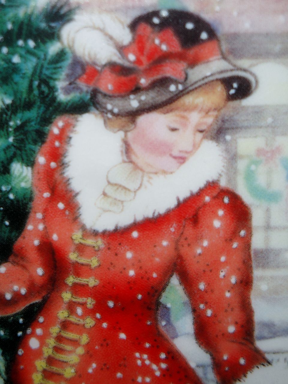 Vintage Signed Avon 1990 "Bringing Christmas Home" ~ family enjoying picking the Christmas tree to take home Vintage Signed Avon 1990 "Bringing Christmas Home" ~ family enjoying picking the Christmas tree to take home