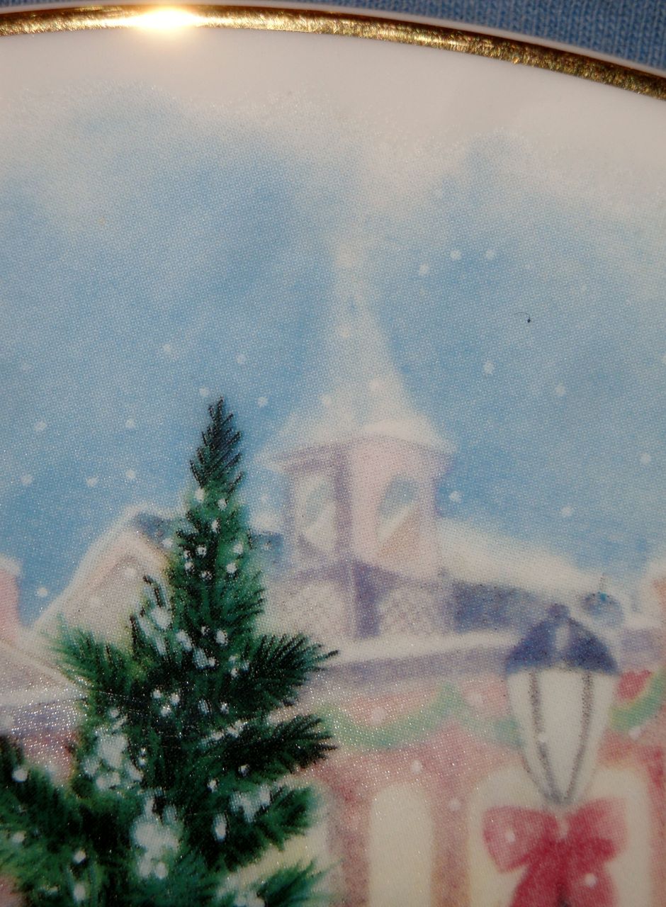 Vintage Signed Avon 1990 "Bringing Christmas Home" ~ family enjoying picking the Christmas tree to take home Vintage Signed Avon 1990 "Bringing Christmas Home" ~ family enjoying picking the Christmas tree to take home