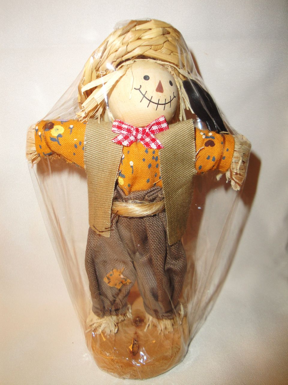 Vintage Avon Scarecrow Country Pomander with Black Crow Vintage Avon Scarecrow Country Pomander with Black Crow