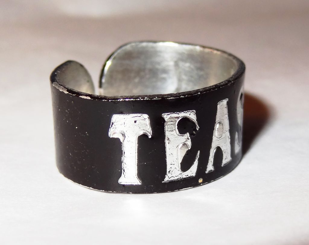 Vintage "TEASE" Adjustable Ring whether for fun or gag gift Vintage "TEASE" Adjustable Ring whether for fun or gag gift