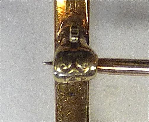 Art Deco/Retro 14k Yellow Rose White Gold Pin with Diamonds Art Deco/Retro 14k Yellow Rose White Gold Pin with Diamonds