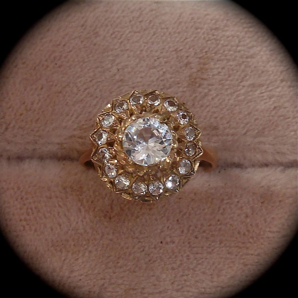 Quartz Crystal Cluster 18k Rose Gold Ring Quartz Crystal Cluster 18k Rose Gold Ring