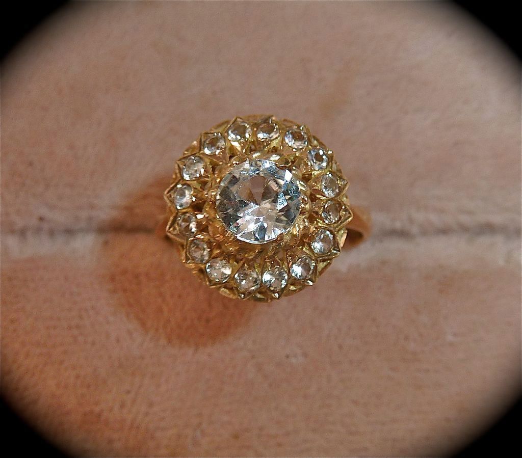 Quartz Crystal Cluster 18k Rose Gold Ring Quartz Crystal Cluster 18k Rose Gold Ring