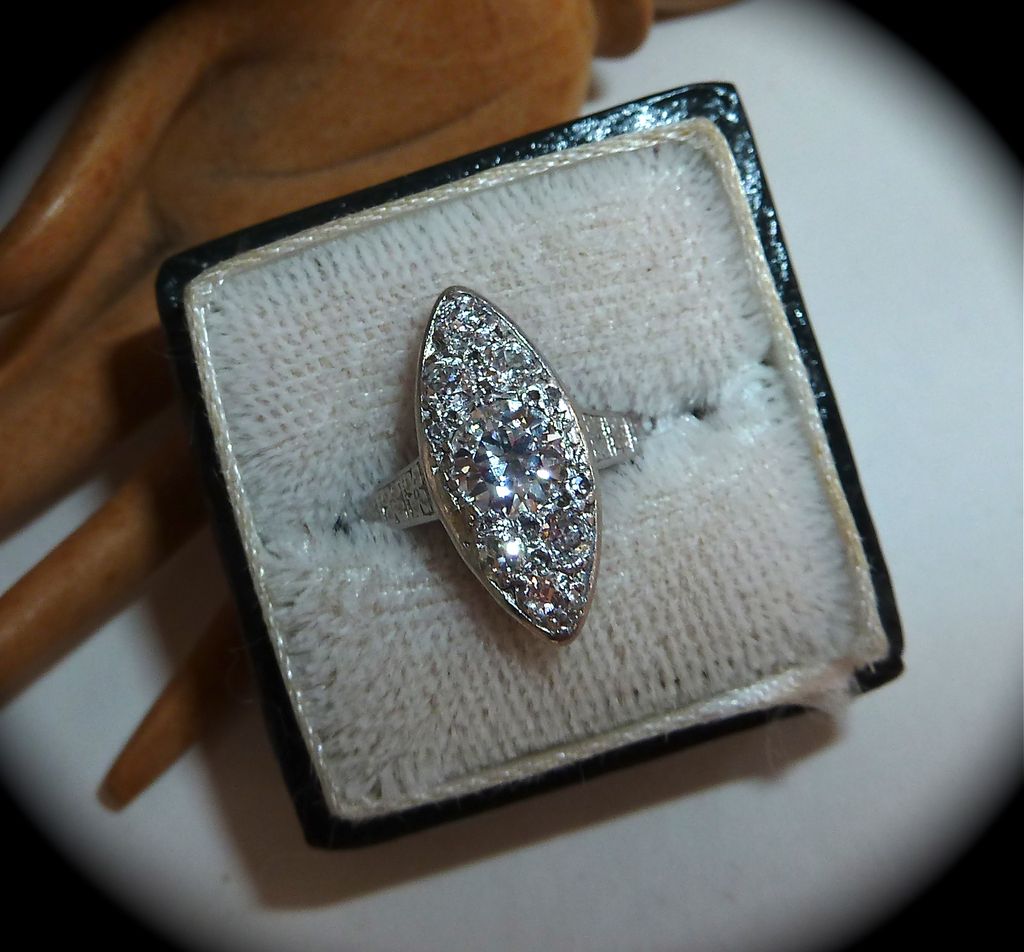 Art Deco Platinum Diamond Ring c1920s Art Deco Platinum Diamond Ring c1920s