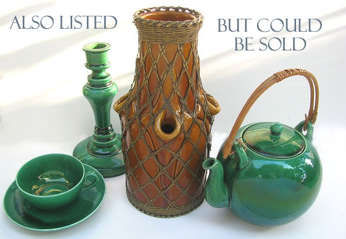 Awaji Chamber Stick - Teal Blue Awaji Pottery Candle Stick c1920 Awaji Chamber Stick - Teal Blue Awaji Pottery Candle Stick c1920