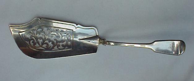 English Sterling Silver Fish Server London 1841 Pierced Blade English Sterling Silver Fish Server London 1841 Pierced Blade