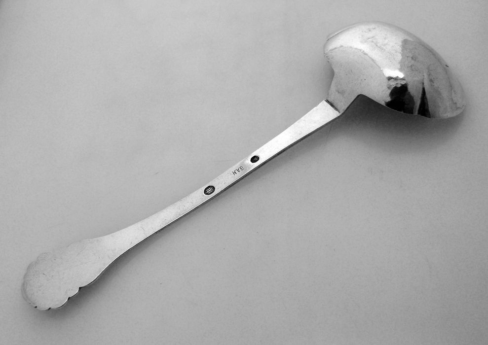 Arts And Crafts Gravy Ladle 7 1/2" 830 Silver Georg Albert H.Halling 1919 Arts And Crafts Gravy Ladle 7 1/2" 830 Silver Georg Albert H.Halling 1919