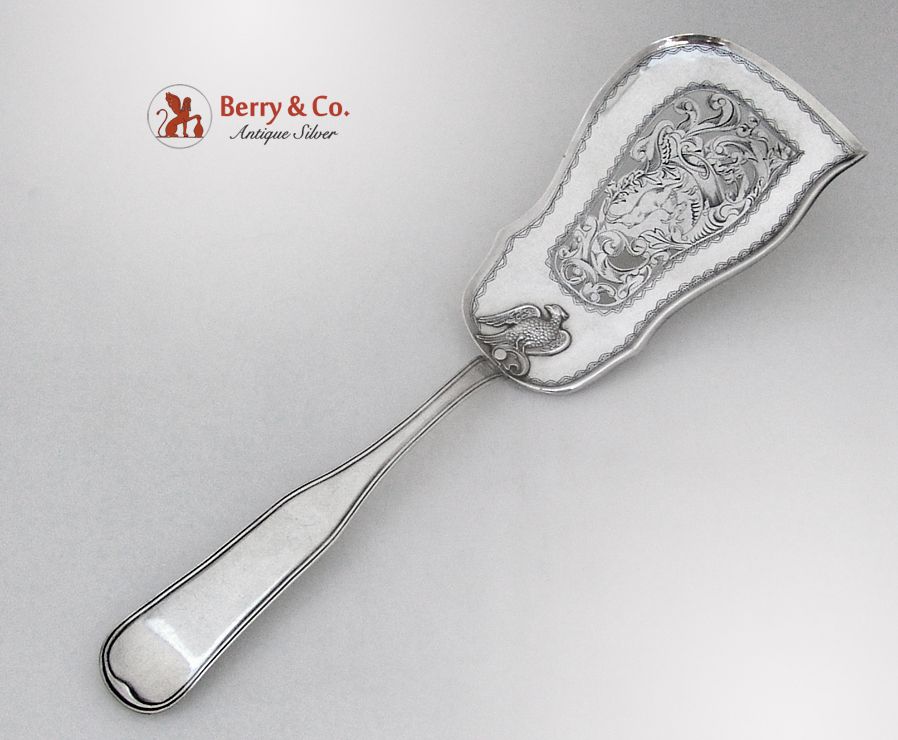 Antique Silver Server Figural Eagle Germany 1869 Antique Silver Server Figural Eagle Germany 1869