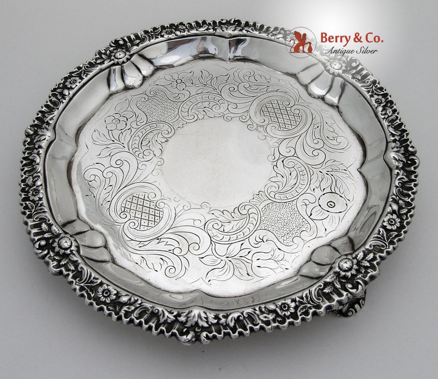 Georgian Salver Sterling Silver London 1820 Georgian Salver Sterling Silver London 1820