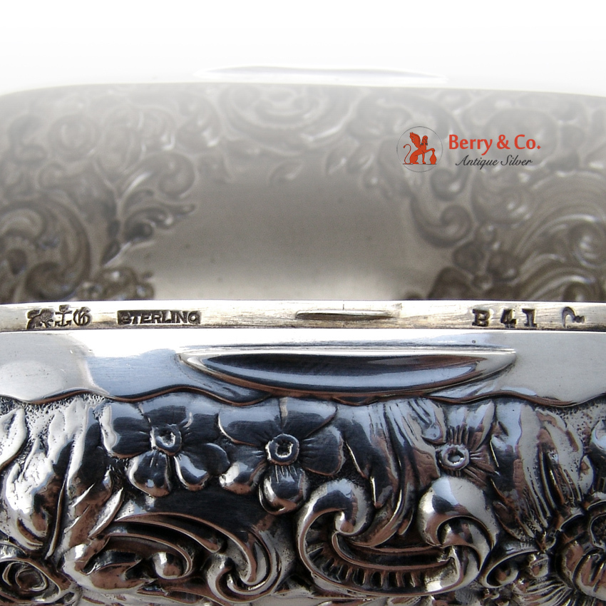 Repousse Soap Box Gorham Sterling Silver 1899 Repousse Soap Box Gorham Sterling Silver 1899
