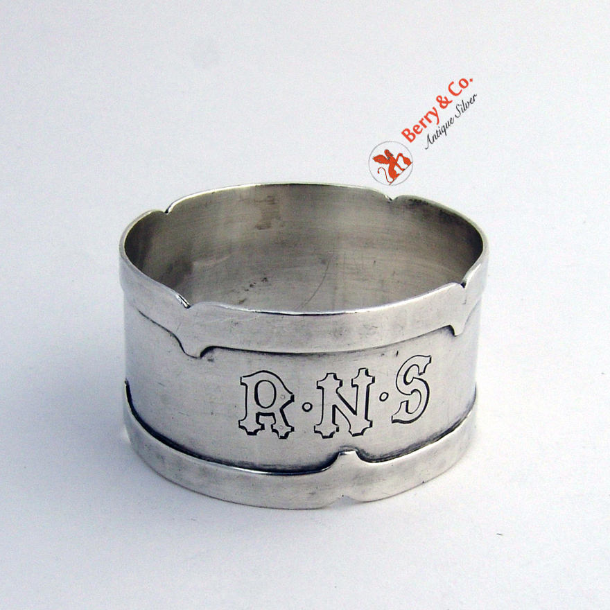 Dolores Napkin Ring Sterling Silver Shreve and Company San Francisco