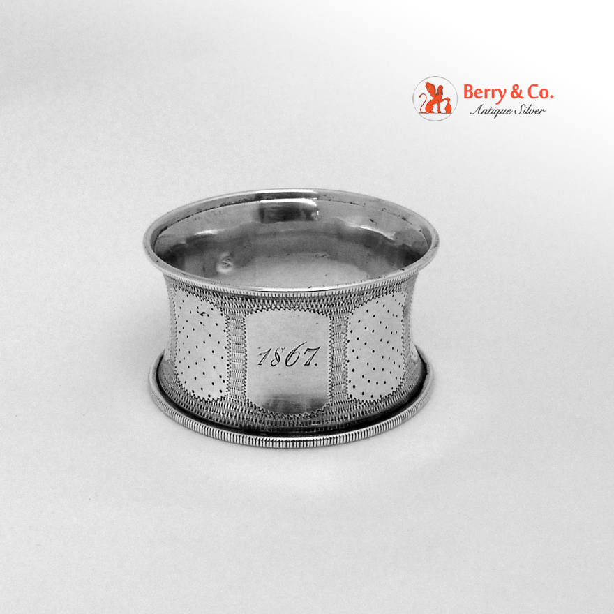 French Sterling Silver Napkin Ring