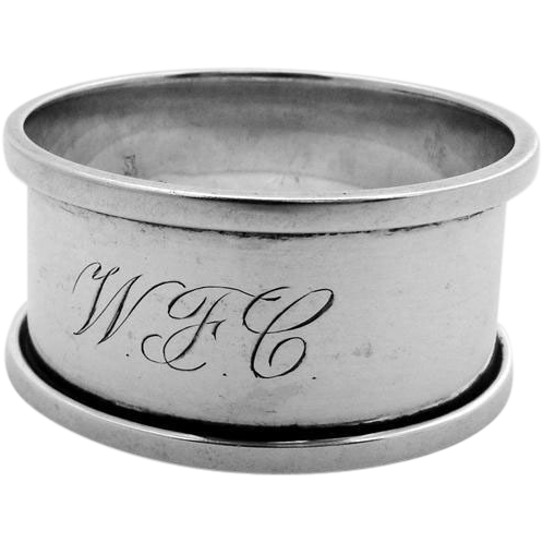Napkin Ring Sterling Silver Towle 1940 from berrycom-com on Ruby Lane