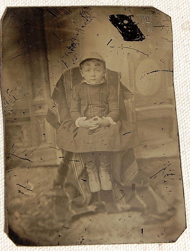 Victorian Tin Type Young Child Victorian Tin Type Young Child