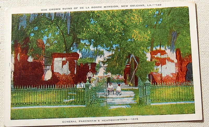 Vintage Linen Postcard General Pakenham's Headquarters Vintage Linen Postcard General Pakenham's Headquarters