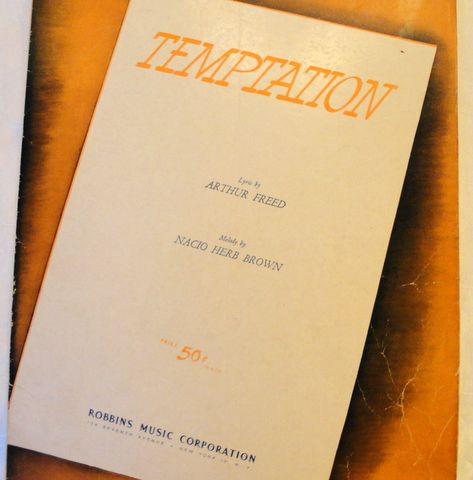 1933 Vintage Sheet Music "Temptation" From "Going Hollywood" 1933 Vintage Sheet Music "Temptation" From "Going Hollywood"
