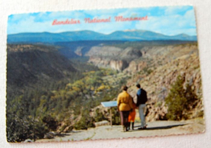 Vintage Post Card Bandelier National Monument Santa Fe Los Alamos New Mexico Vintage Post Card Bandelier National Monument Santa Fe Los Alamos New Mexico