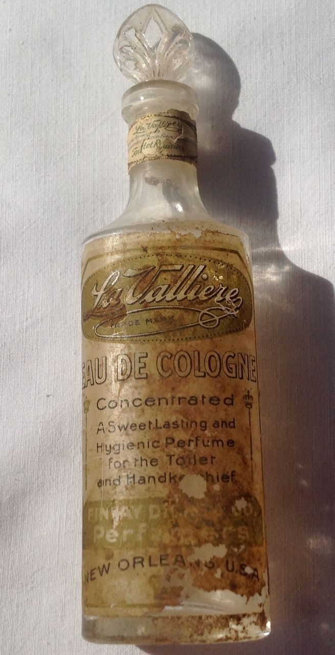 Vintage La Valliere Eau De Cologne Bottle New Orleans Vintage La Valliere Eau De Cologne Bottle New Orleans