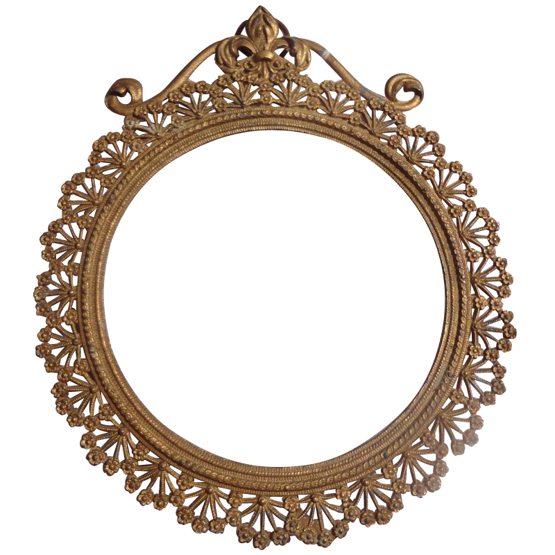 Lovely Art Nouveau French Gold Gilt Metal Frame Lovely Art Nouveau French Gold Gilt Metal Frame